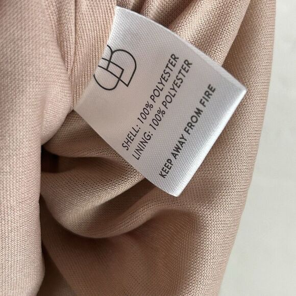 Baltic Born Athena Pleated Maxi Dress Womens Small Blush Rose Pink Gown Formal - Picture 10 of 11